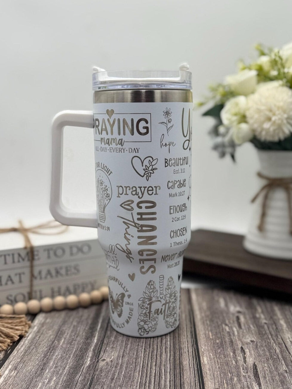Jesus The Way, The Truth and The Life Tumbler 30oz/40oz, Faith Tumbler With Handle, LAF27